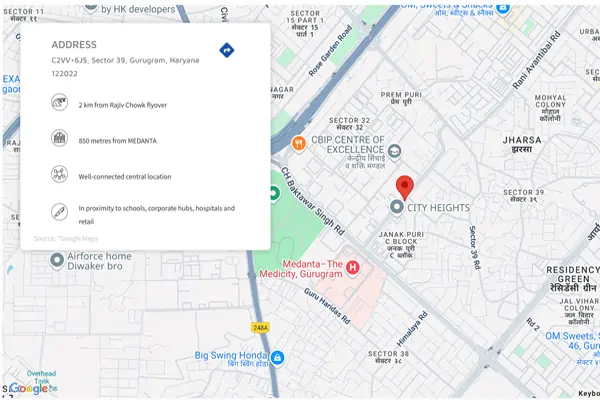 Location Advantages Map